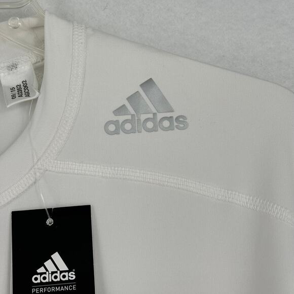 Adidas Performance Techfit Compression Base Layer Top White Size 2XL - Picture 3 of 14